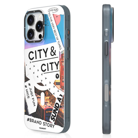 Apple iPhone 16 Pro Kılıf Magsafe Şarj Özellikli YoungKit A-City Serisi Kapak - 5