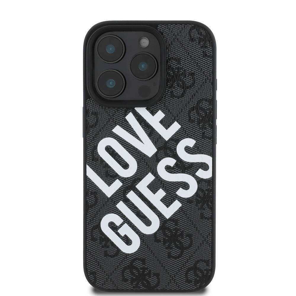 Apple iPhone 16 Pro Max Kılıf Guess Orjinal Lisanslı Big Love Guess Kapak - 5