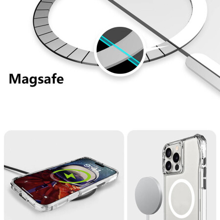 Apple iPhone 16 Pro Max Kılıf Zore Magsafe Şarj Özellikli T-Max Magsafe Kapak - 9