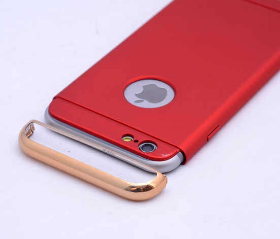 Apple iPhone 5 Kılıf Zore 3 Parçalı Rubber Kapak - 10