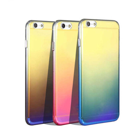 Apple iPhone 5 Kılıf Zore Renkli Transparan Kapak - 7