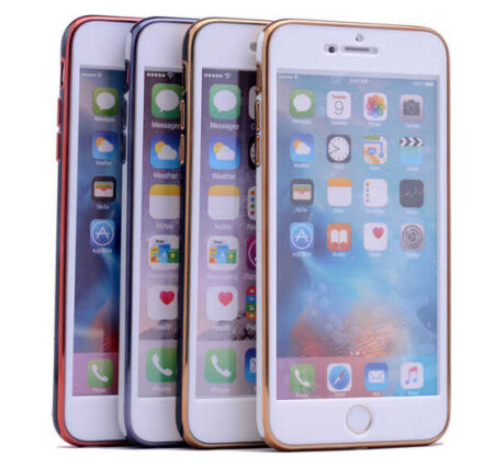 Apple iPhone 6 Kılıf Zore Arkası Parlak 360 Silikon - 6