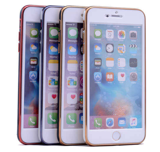 Apple iPhone 6 Kılıf Zore Arkası Parlak 360 Silikon - 6