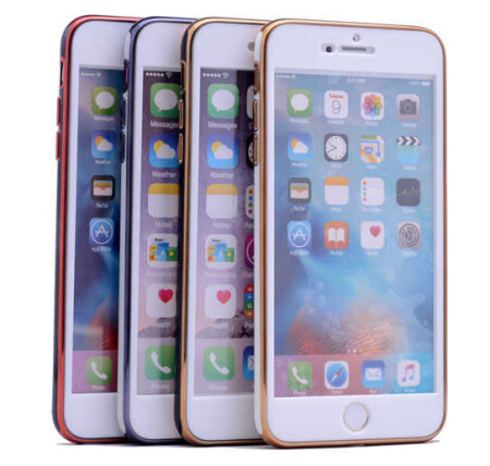 Apple iPhone 7 Kılıf Zore Arkası Parlak 360 Silikon - 6