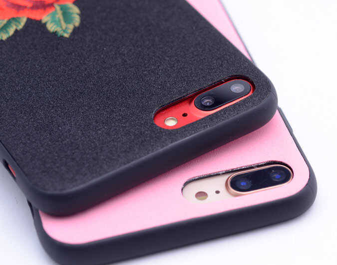 Apple iPhone 7 Plus Kılıf Zore Rose Kapak - 5