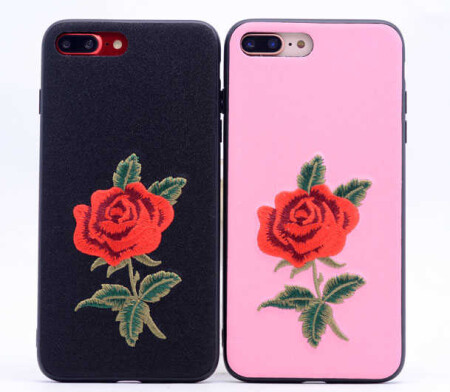 Apple iPhone 7 Plus Kılıf Zore Rose Kapak - 7