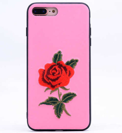 Apple iPhone 7 Plus Kılıf Zore Rose Kapak - 1