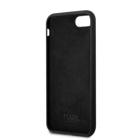 Apple iPhone SE 2022 Kılıf Karl Lagerfeld Silikon Choupette Dizayn Kapak - 7