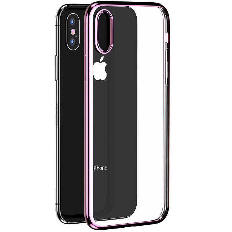 Apple iPhone X Benks Magic Glitz Ultra-Thin Transparent Protective Soft Kapak - 8