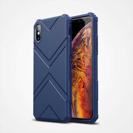 Apple iPhone X Kılıf Zore Hank Silikon - 4