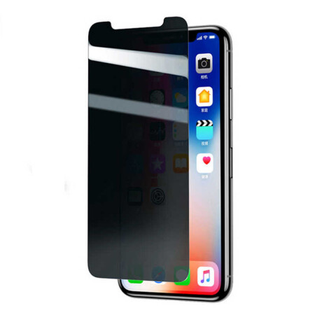 Apple iPhone XS 5.8 ​​​​​​​​​​​​Zore Rika Premium Privacy Temperli Cam Ekran Koruyucu - 2