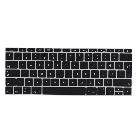 Apple Macbook 12 Retina A1534 Zore Klavye Koruyucu Silikon Ped - 1