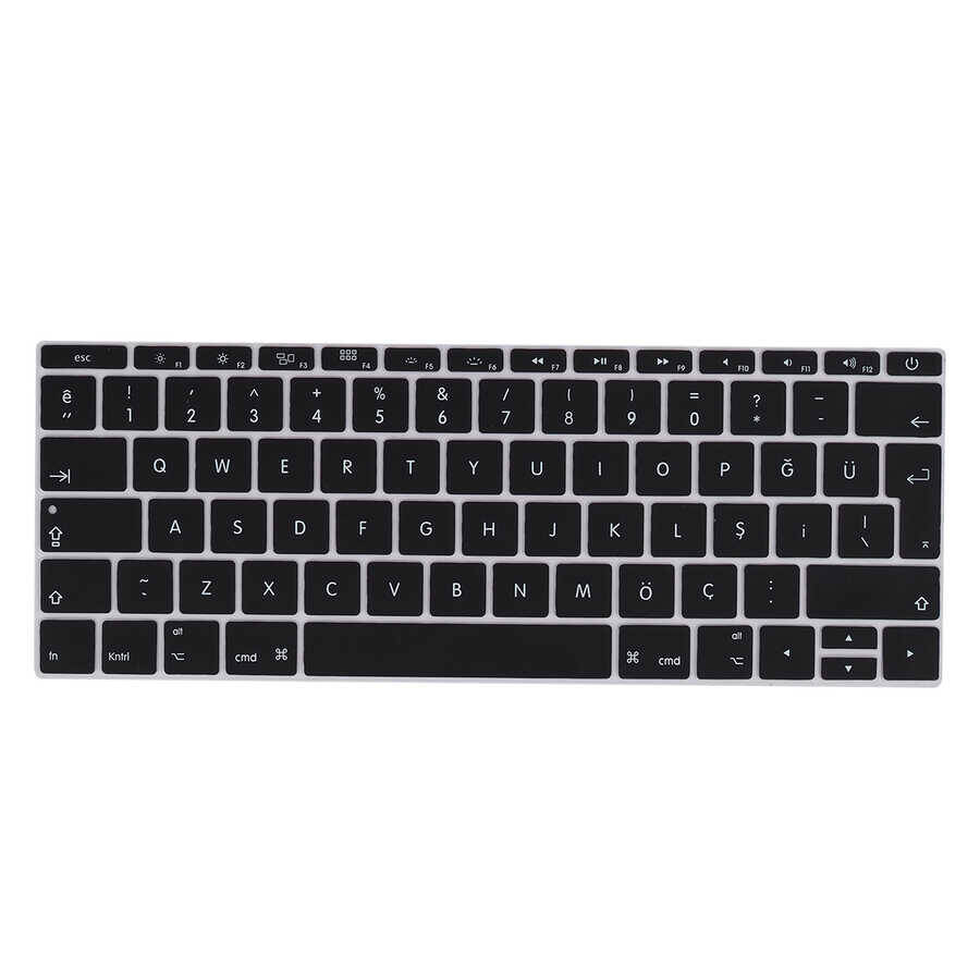 Apple Macbook 12 Retina A1534 Zore Klavye Koruyucu Silikon Ped - 1