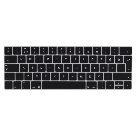 Apple Macbook 13 Pro Touch Bar A1706 Zore Klavye Koruyucu Silikon Ped - 1