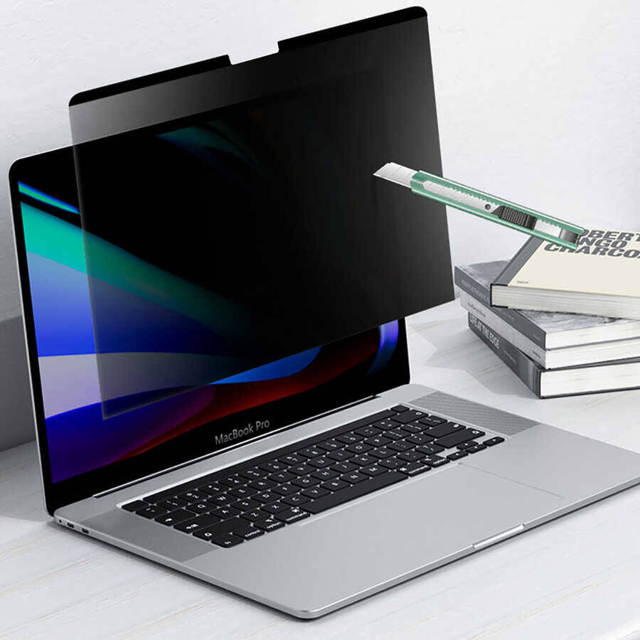 Apple Macbook 13.3 Air 2020 A2337 Wiwu Mıknatıslı Privacy Ekran Koruyucu - 7