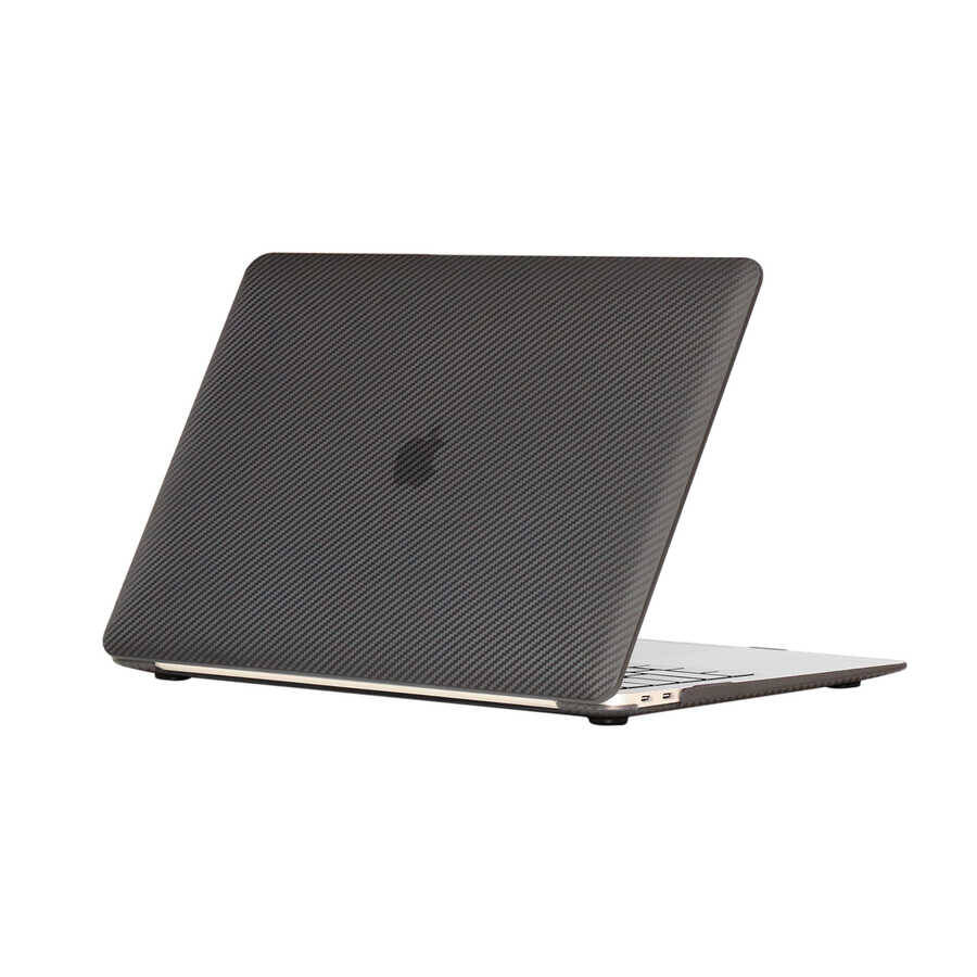 Apple Macbook 13.3 Air 2020 A2337 Zore MSoft Carbon Fiber Tasarımlı Kapak - 2