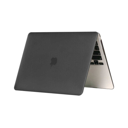 Apple Macbook 13.3 Air 2020 A2337 Zore MSoft Carbon Fiber Tasarımlı Kapak - 4