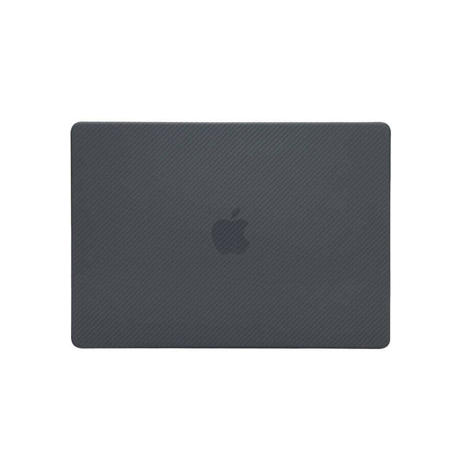 Apple Macbook 13.3 Air 2020 A2337 Zore MSoft Carbon Fiber Tasarımlı Kapak - 5