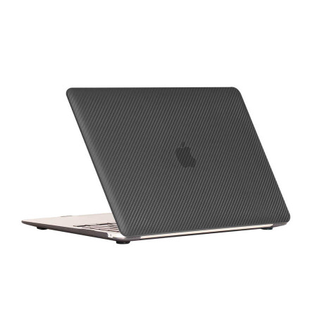 Apple Macbook 13.3 Air 2020 A2337 Zore MSoft Carbon Fiber Tasarımlı Kapak - 1