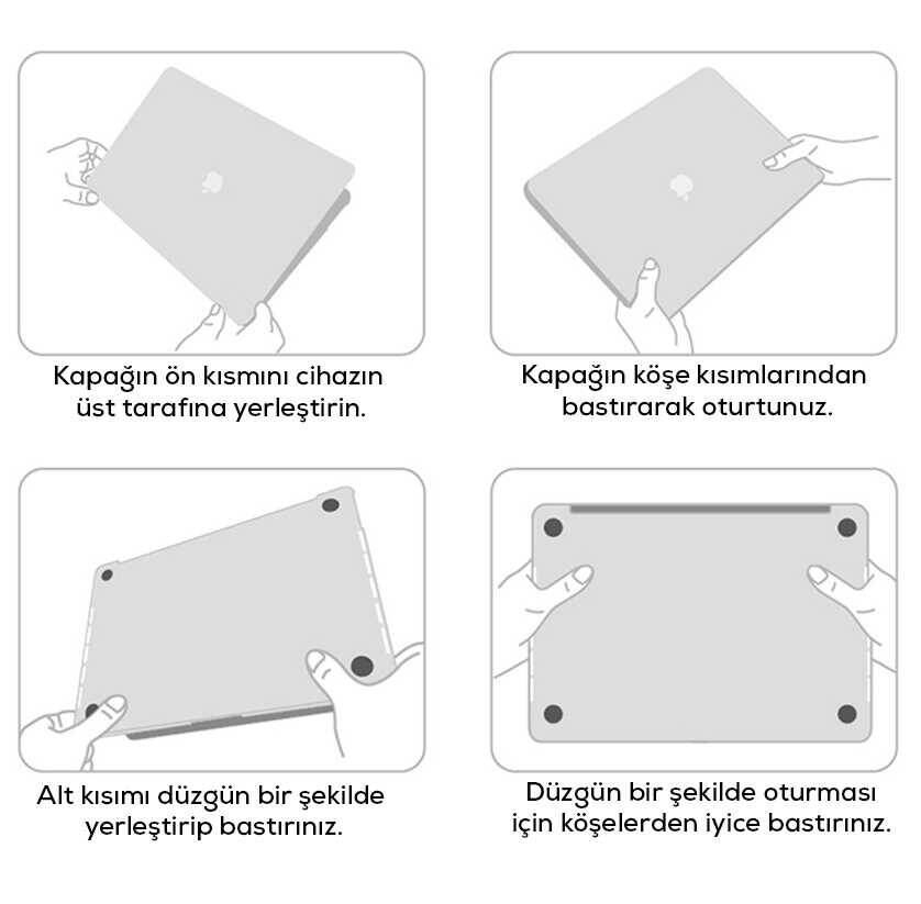 Apple Macbook 13.3 New Pro 2018 Wiwu Macbook HP-01 iShield Kapak - 16