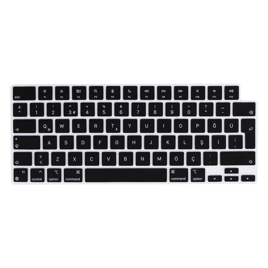 Apple Macbook 13.6 Air 2022 M2 A2681 Zore Klavye Koruyucu Silikon Ped - 1