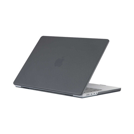 Apple Macbook 16.2 2021 A2485 Zore MSoft Carbon Fiber Tasarımlı Kapak - 2