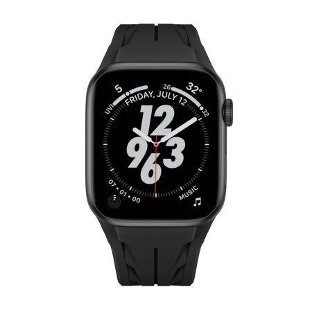 Apple Watch 10 46mm KRD-127 Metal Tokalı Silikon Kordon - 14