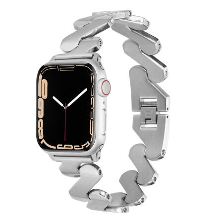 ​​​Apple Watch 38mm Kordon KRD-80 Metal Strap Kayış - 1