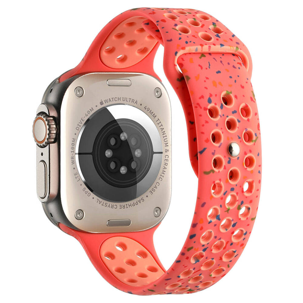 Apple Watch 38mm Kordon Yeni Seri 2023 KRD-02 Silikon Strap Kayış - 7