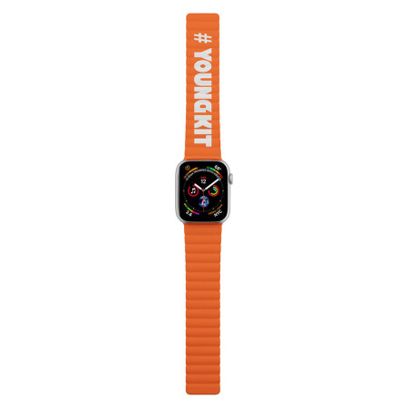 Apple Watch 38mm Kordon Youngkit Classical Magnetik Tak Çıkar Silikon Strap Kayış - 1