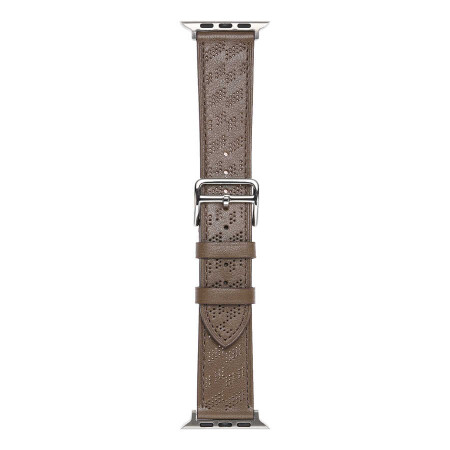 ​​​Apple Watch 38mm KRD-76 PU Deri Kordon Strap Kayış - 20