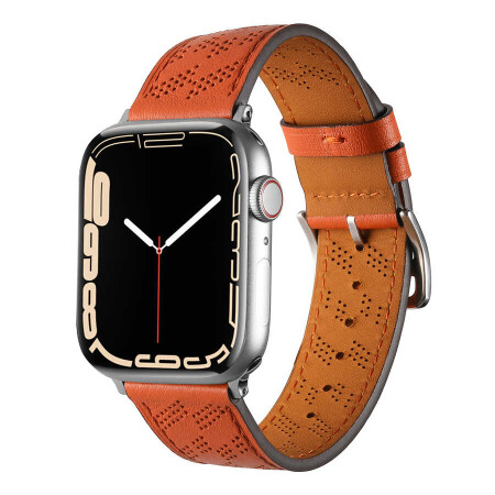 ​​​Apple Watch 38mm KRD-76 PU Deri Kordon Strap Kayış - 10