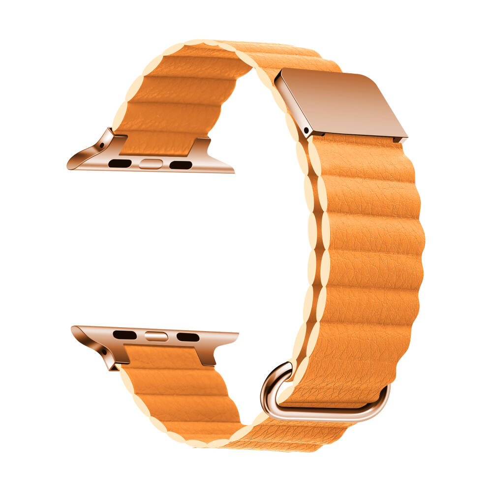 ​​​Apple Watch 38mm KRD-78 PU Deri Kordon Strap Kayış - 8