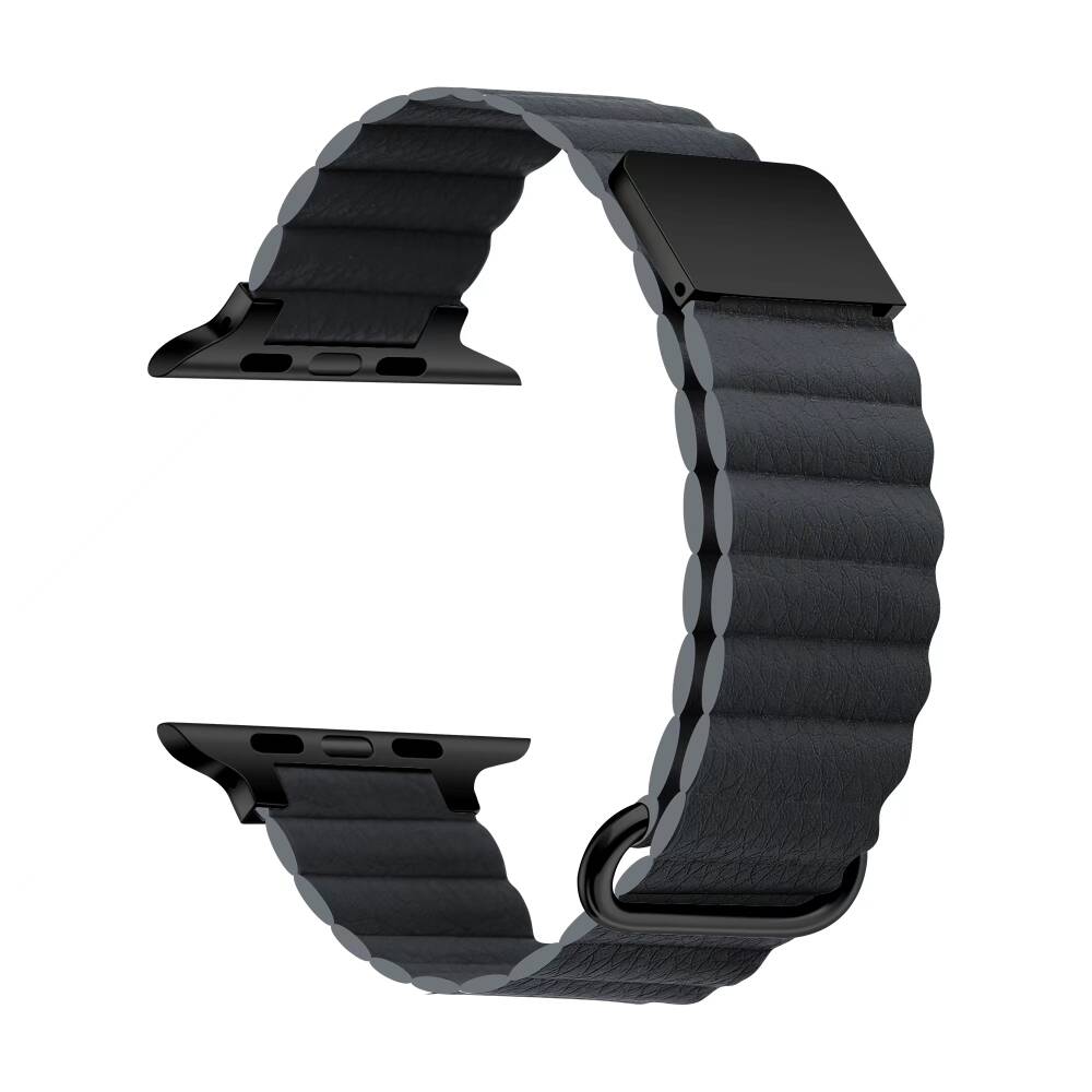 ​​​Apple Watch 38mm KRD-78 PU Deri Kordon Strap Kayış - 4