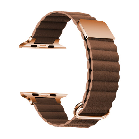 ​​​Apple Watch 38mm KRD-78 PU Deri Kordon Strap Kayış - 3