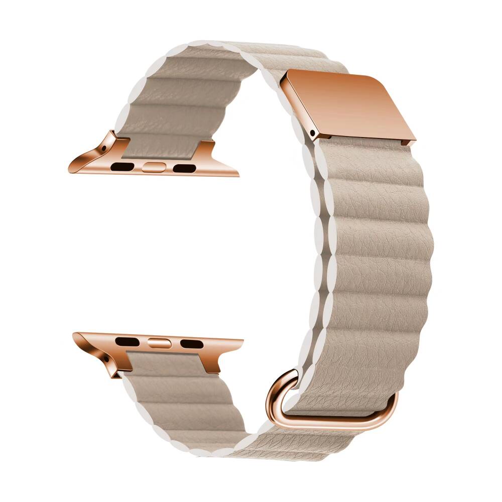 ​​​Apple Watch 38mm KRD-78 PU Deri Kordon Strap Kayış - 2