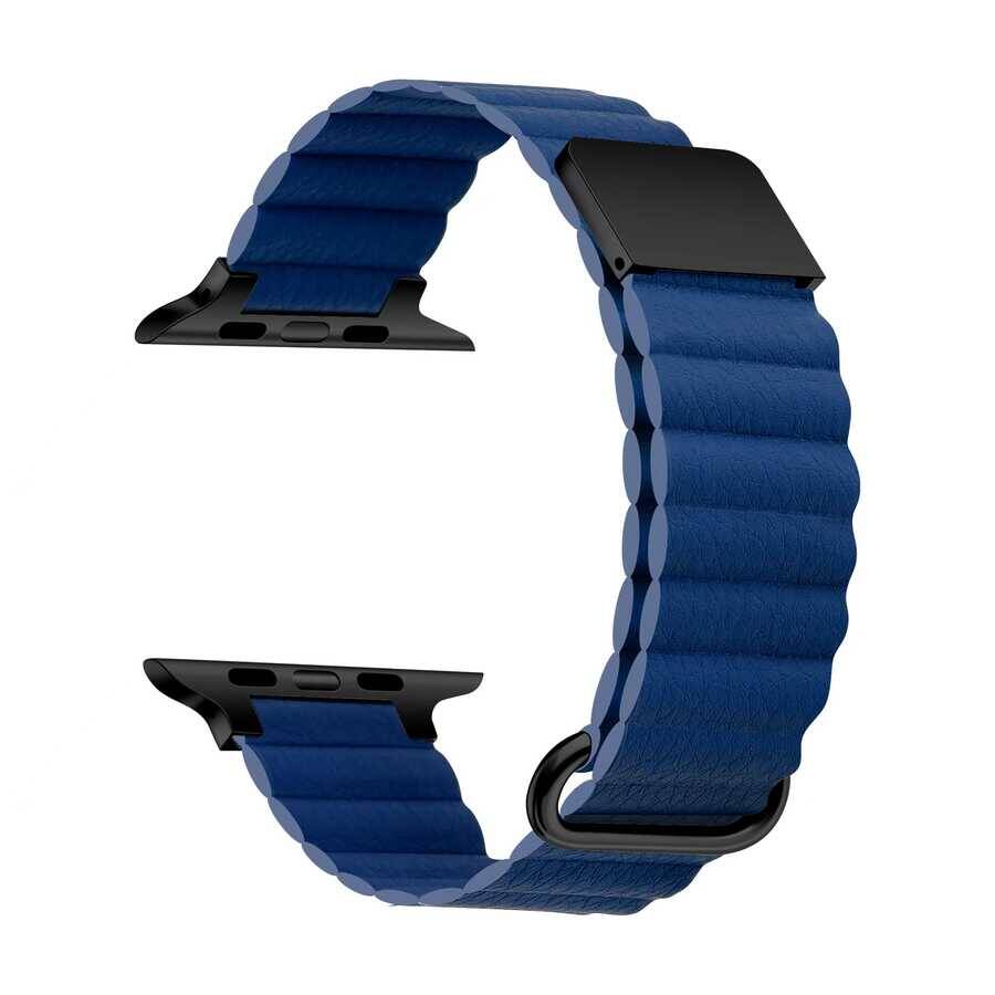 ​​​Apple Watch 38mm KRD-78 PU Deri Kordon Strap Kayış - 22