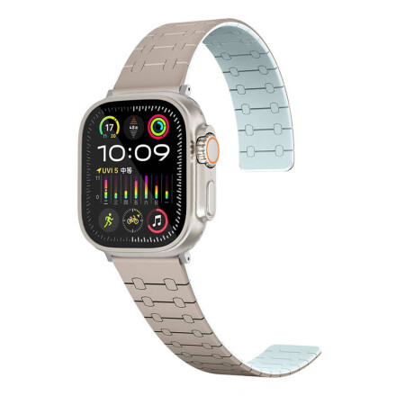 Apple Watch 38mm Zore KRD-111 Çizgili Desenli Silikon Kordon - 4