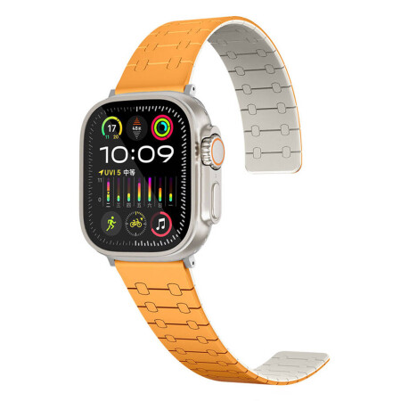 Apple Watch 38mm Zore KRD-111 Çizgili Desenli Silikon Kordon - 2