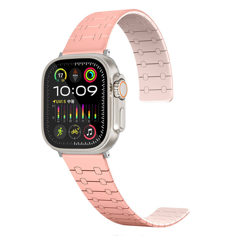 Apple Watch 38mm Zore KRD-111 Çizgili Desenli Silikon Kordon - 1