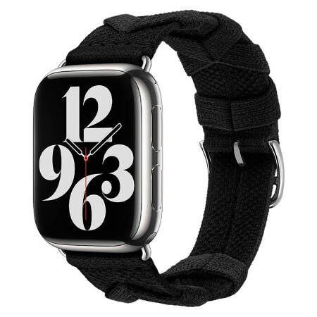 Apple Watch 38mm Zore KRD-97 Sarmal Örgü Tasarımlı Kordon - 5