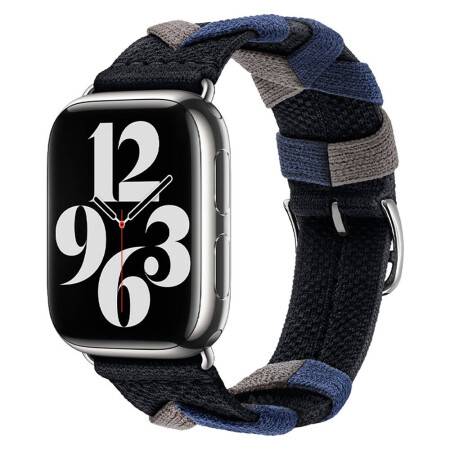 Apple Watch 38mm Zore KRD-97 Sarmal Örgü Tasarımlı Kordon - 1