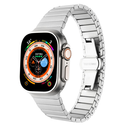 ​​​Apple Watch 40mm Kordon KRD-79 Metal Strap Kayış - 1