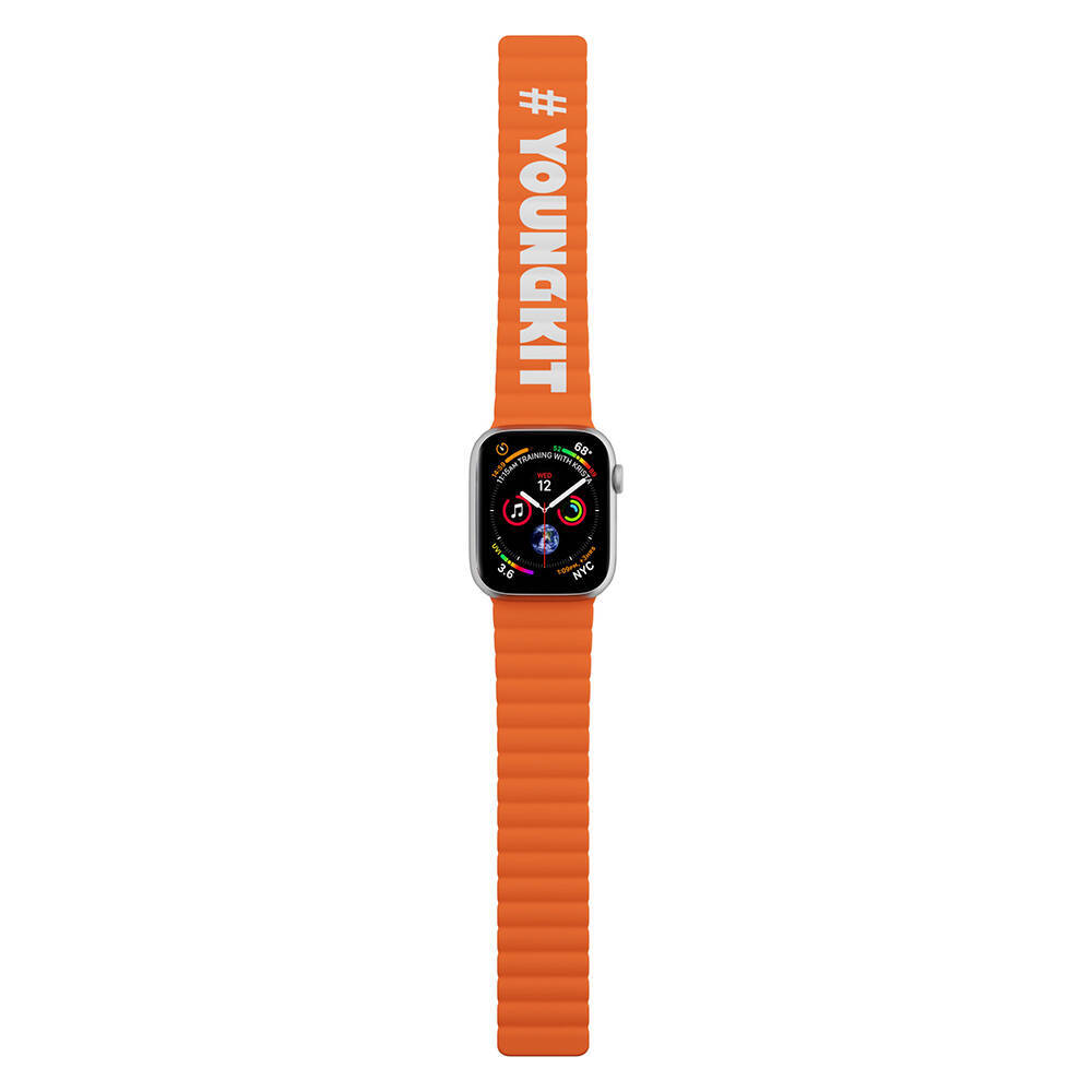 Apple Watch 40mm Kordon Youngkit Classical Magnetik Tak Çıkar Silikon Strap Kayış - 2