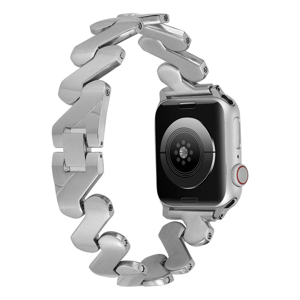 ​​​Apple Watch 42mm Kordon KRD-80 Metal Strap Kayış - 7