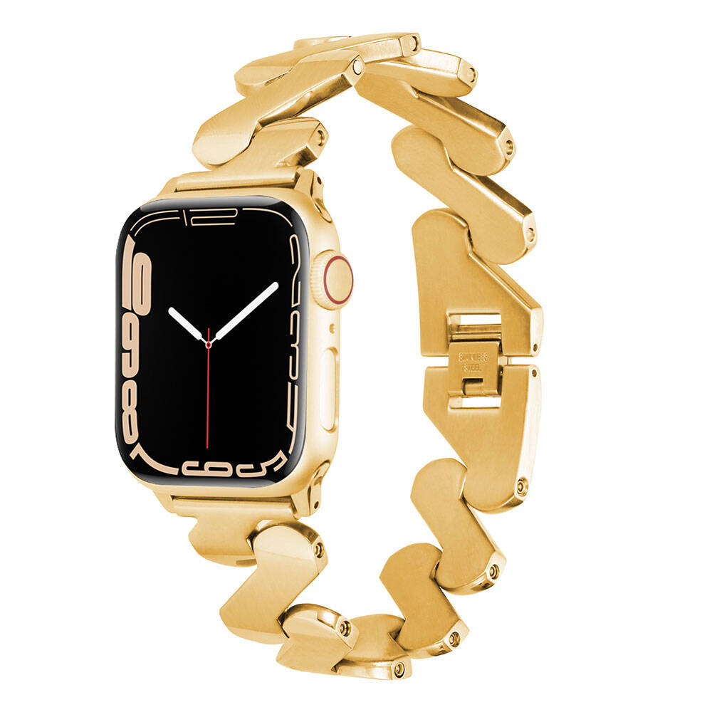 ​​​Apple Watch 42mm Kordon KRD-80 Metal Strap Kayış - 1