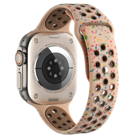 Apple Watch 42mm Kordon Yeni Seri 2023 KRD-02 Silikon Strap Kayış - 4