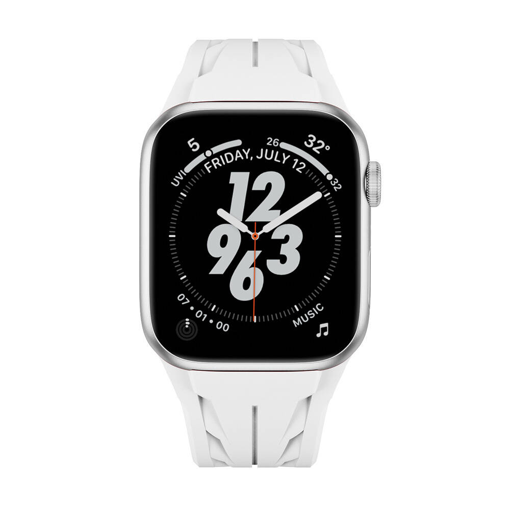 Apple Watch 42mm KRD-127 Metal Tokalı Silikon Kordon - 18