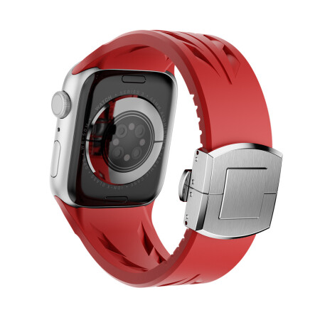 Apple Watch 42mm KRD-127 Metal Tokalı Silikon Kordon - 24