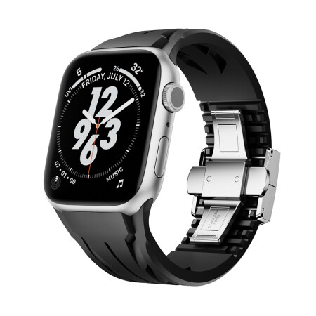 Apple Watch 42mm KRD-127 Metal Tokalı Silikon Kordon - 2